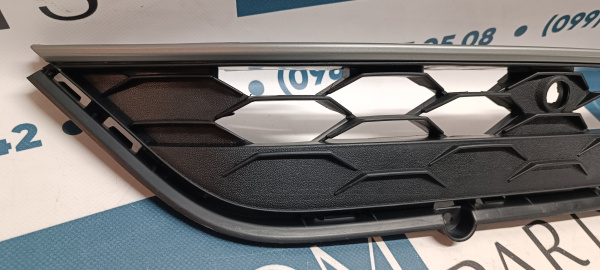 Решетка переднего бампера под парктроники графит Volkswagen Tiguan 2017-2020