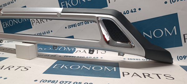 6405A332HA Накладка переднего бампера черная с серым Mitsubishi Outlander 2019-2020